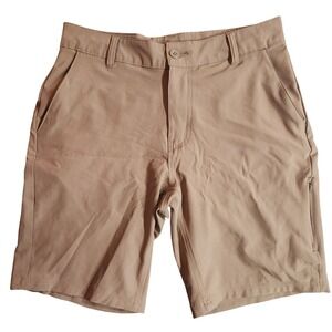 RIPZONE Men's Khaki Cargo Shorts Size 30 Outdoor‎ Hiking Casual Zip Pockets